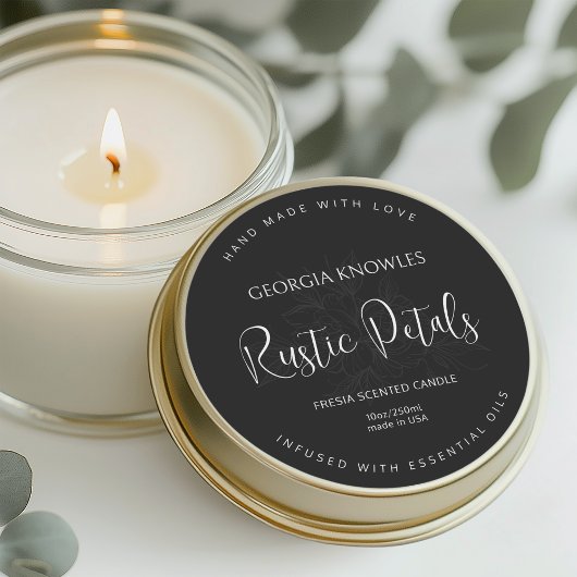 製品エレガントラベルのシール白黒 ラウンドシール