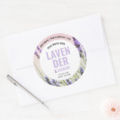 製品エレガント体スクラブ化粧水ラベル（写真付き） ラウンドシール (封筒)