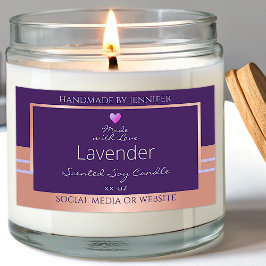 製品エレガント包装ラベルパープルバラ金ゴールド 長方形シール