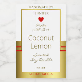 製品エレガント包装ラベル白および金ゴールド フードラベル