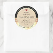 製品エレガント包装ラベル黒ベージュ金ゴールド ラウンドシール (バッグ)