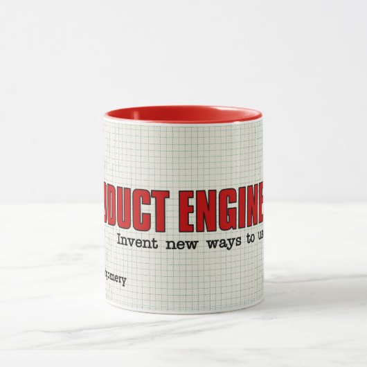 製品エンジニアがツールの新しい使用方法を考案 マグカップ (中央)