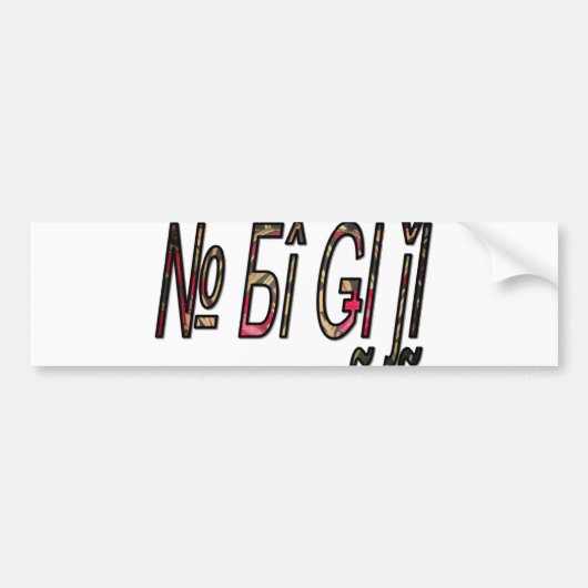 製品カスタマイズ バンパーステッカー (正面)