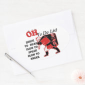 製品カスタマイズ 楕円形シール (封筒)