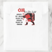 製品カスタマイズ 楕円形シール (バッグ)