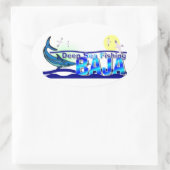 製品カスタマイズ 楕円形シール (バッグ)