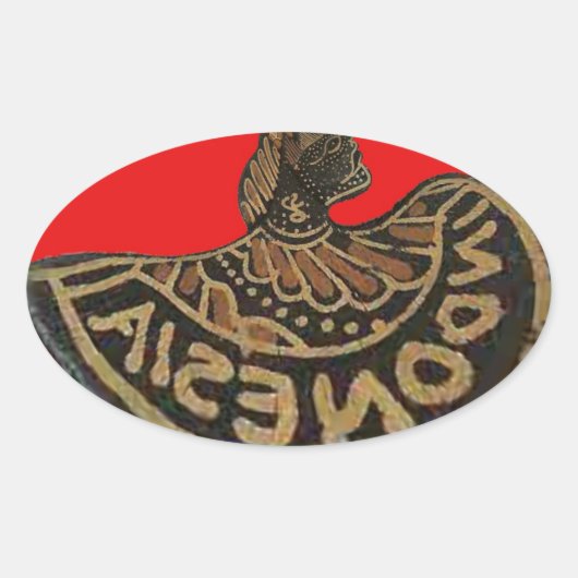 製品カスタマイズ 楕円形シール (正面)