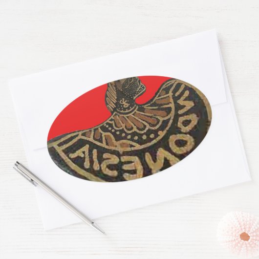 製品カスタマイズ 楕円形シール (封筒)