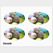 製品カスタマイズ 楕円形シール (シート)