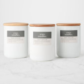 製品キャンドルラベル フードラベル (ボトル)