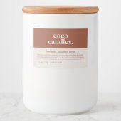 製品キャンドルラベル フードラベル (正面)