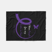 製品ギフト衣服紫色の妹てんかん フリースブランケット (正面(横))