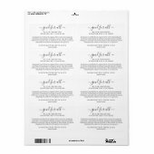 製品コンテンツ一覧ラベル ラベル (フルシート)