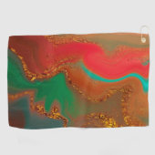 製品パターンの抽象的なデザインです。 ゴルフタオル (横)