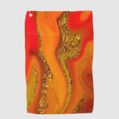 製品パターンの抽象 ゴルフタオル (正面)