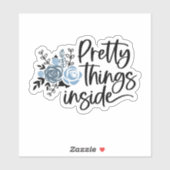 製品パッケージかわいらしステッカー「Things Inside」 シール (シート)