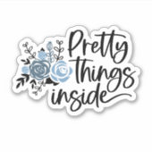 製品パッケージかわいらしステッカー「Things Inside」 シール (正面)