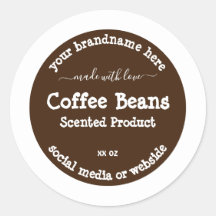 製品パッケージラベル銀色フレーム茶色