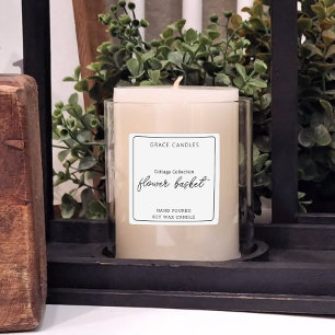 製品パーソナライズされたキャンドルラベルシール スクエアシール