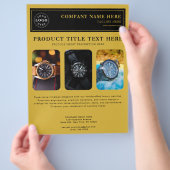 製品パーソナライズされたプロモーションのチラシ チラシ (手)