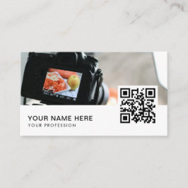 製品フォトグラファーQRコード 名刺