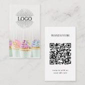 製品フォトロゴQRコード 名刺 (正面/裏面)