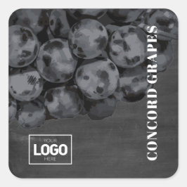 製品ブランディコンコードブドウのロゴシール スクエアシール