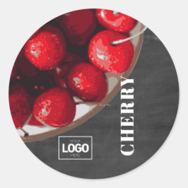 製品ブランデーさくらんぼロゴシール ラウンドシール