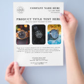 製品プロモーションのためのパーソナライズされた白いチラシ チラシ (手)