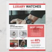 製品プロモーションチラシテンプレート (正面)