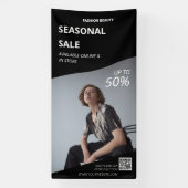 製品モダン写真インストア事業マーケティング 横断幕 (縦)