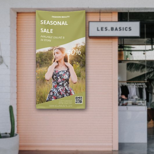 製品モダン写真インストア事業マーケティング 横断幕