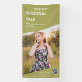 製品モダン写真インストア事業マーケティング 横断幕 (縦)