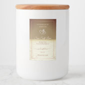 製品モダン包装ラベル海茶色の夕日 フードラベル (正面)