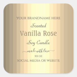 製品モダン包装ラベル銀金ゴールド色 スクエアシール