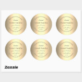 製品モダン包装ラベル銀金ゴールド色 ラウンドシール (シート)