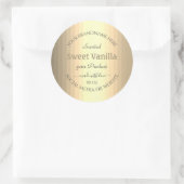 製品モダン包装ラベル銀金ゴールド色 ラウンドシール (バッグ)