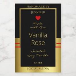 製品モダン包装ラベル黒および金ゴールド フードラベル