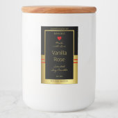 製品モダン包装ラベル黒および金ゴールド フードラベル (正面)