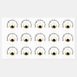 製品ラベルで手作り幾何学的な月 ラベル