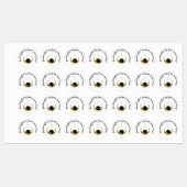 製品ラベルで手作り幾何学的な月 ラベル (シート)