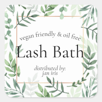 製品ラベルのシール スクエアシール