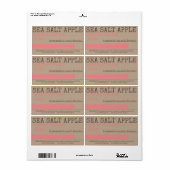 製品ラベルの石鹸またはキャンドル素朴ヴィンテージ ラベル (フルシート)