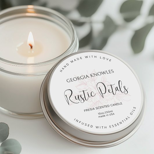 製品ラベルエレガントシール(白) ラウンドシール