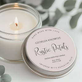 製品ラベルエレガントステッカーピンク ラウンドシール