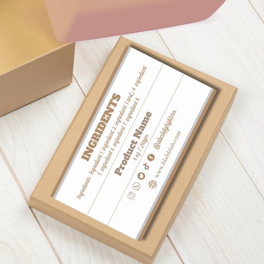 製品ラベルシール 長方形シール