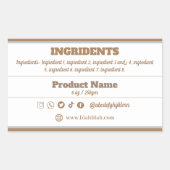 製品ラベルシール 長方形シール (正面)