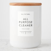 製品ラベル団体や組織保管 – CLEANER フードラベル (正面)