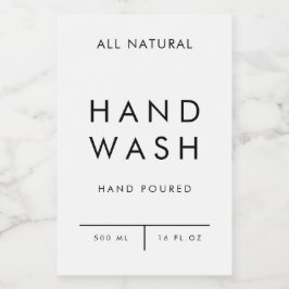 製品ラベル組織ストレージ – HAND WASH フードラベル