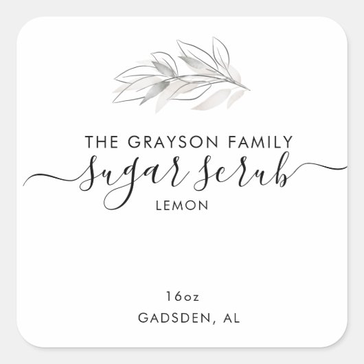 製品ラベル スクエアシール (正面)